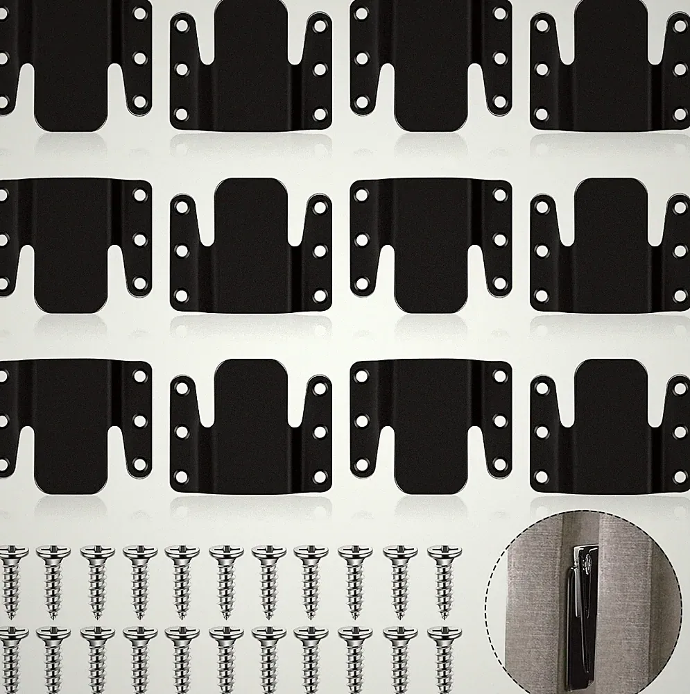 12 Sectional Sofa Connectors with 72 Screws – Metal Interlocking Couch Clips