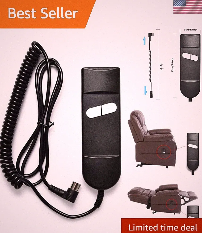 Lightweight 90-Degree Recliner Remote - Fits Most Major Brands Effortlessly